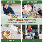 Bentgo Easyboxes 3-Compartment Food Containers 8-Piece Set